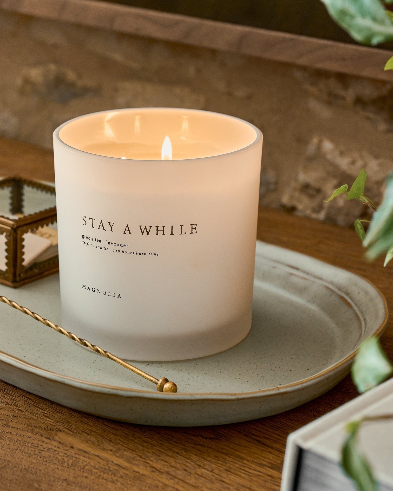 Magnolia Stay a While Candle