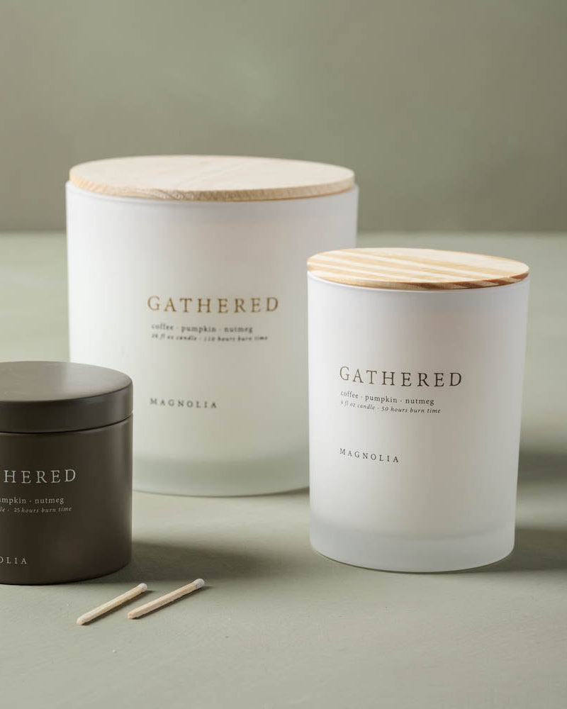 Magnolia Gathered Candle