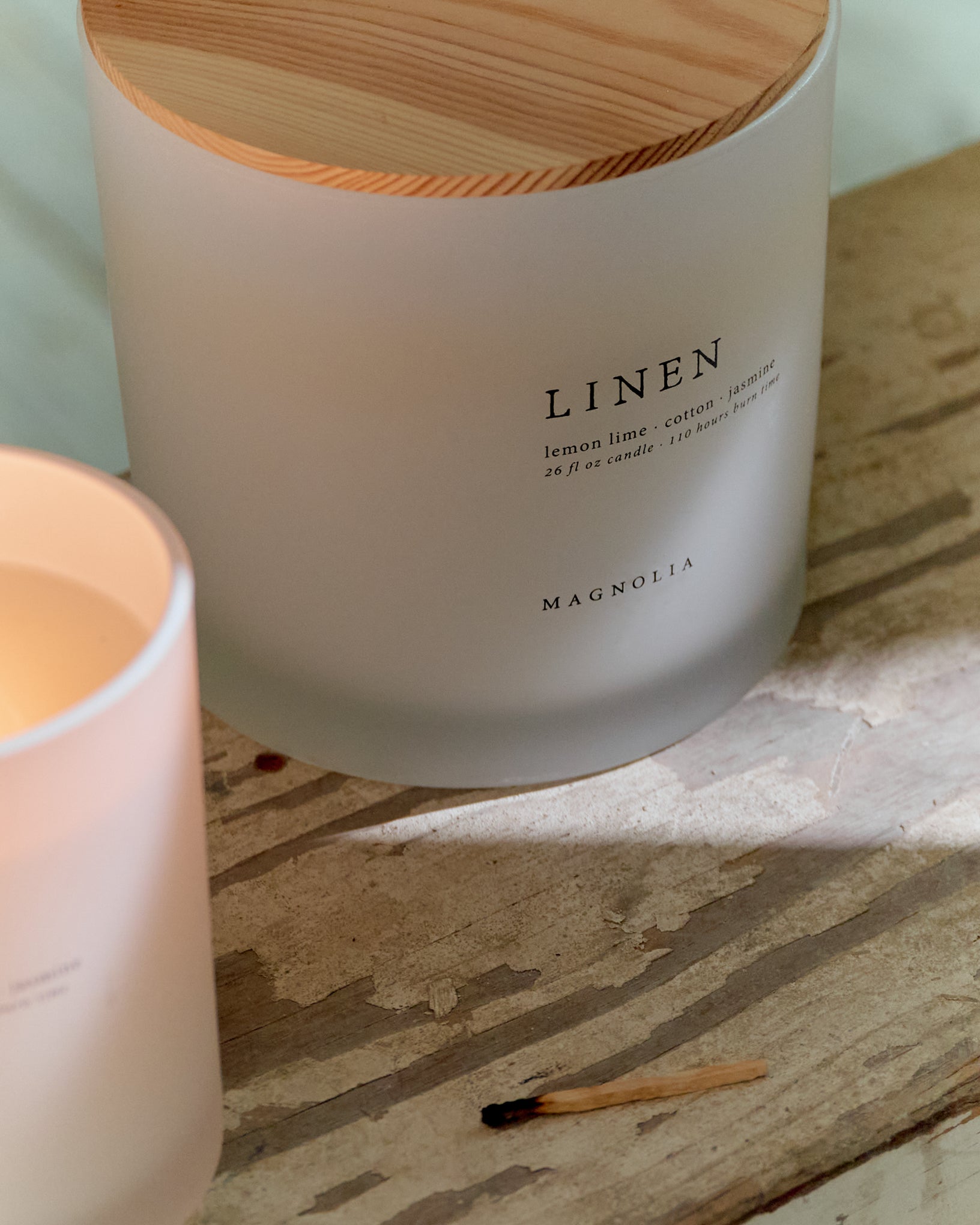 Magnolia Linen Candle