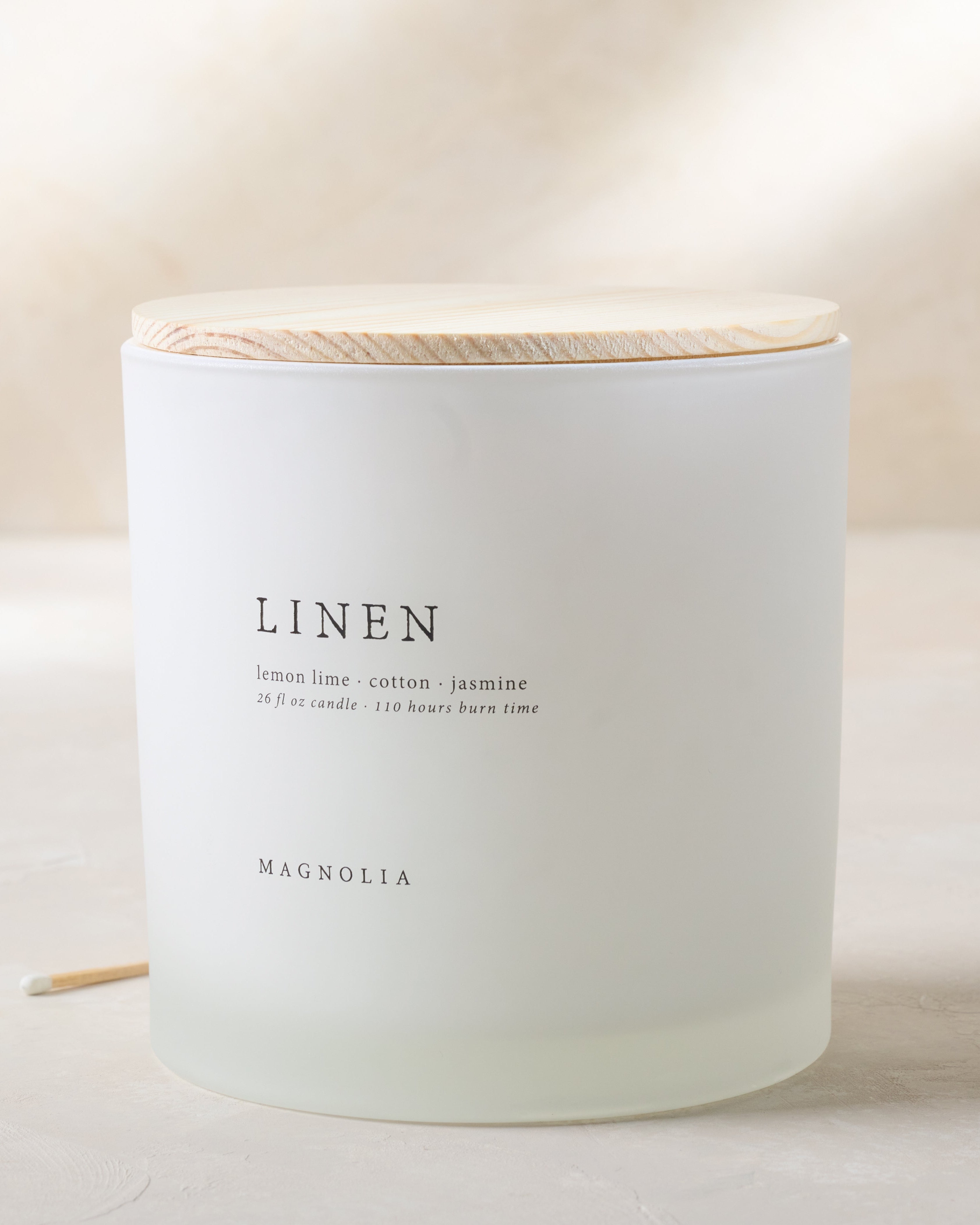 Magnolia Linen Candle