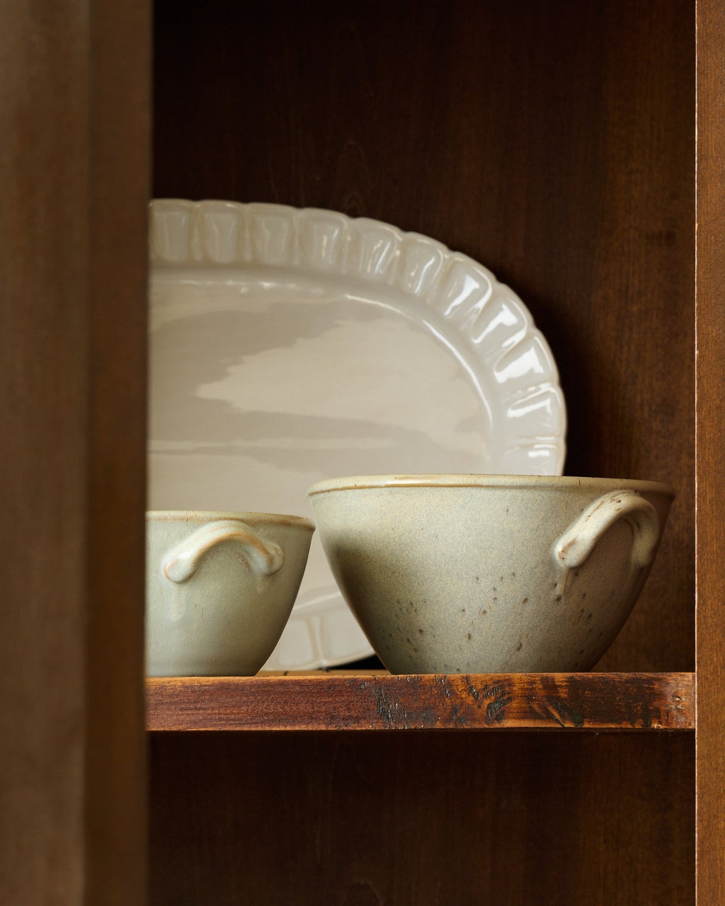 French Grey Serving Bowl Set