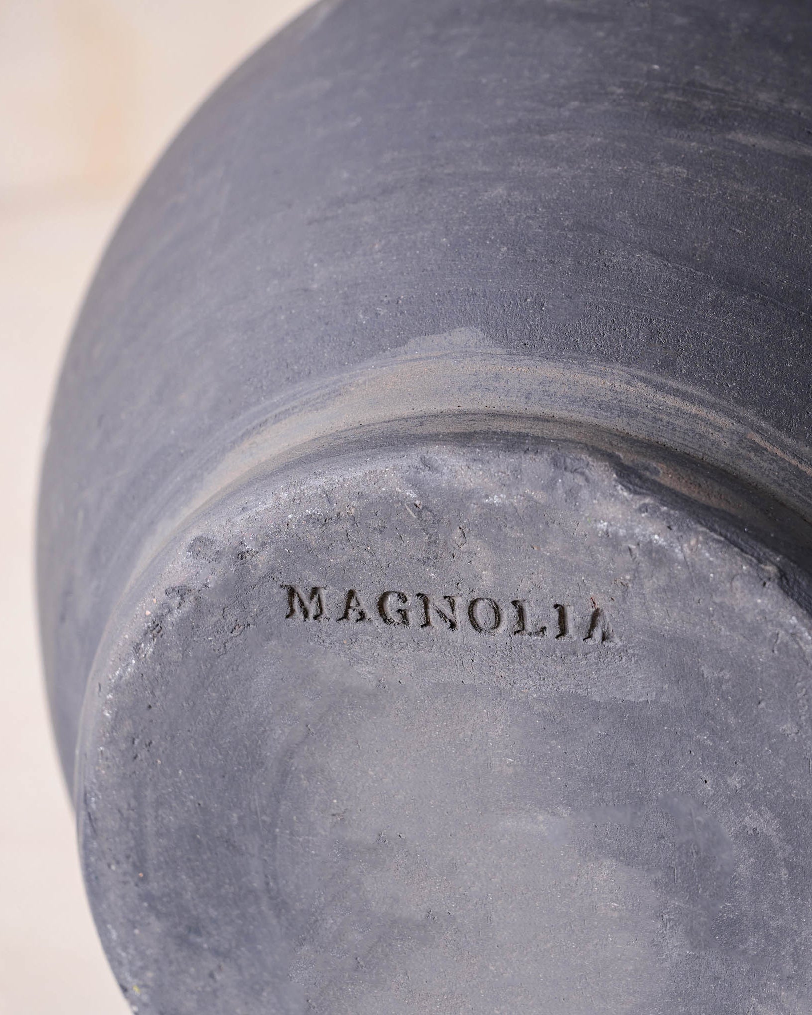 Rustic Black Hand-Made Vase
