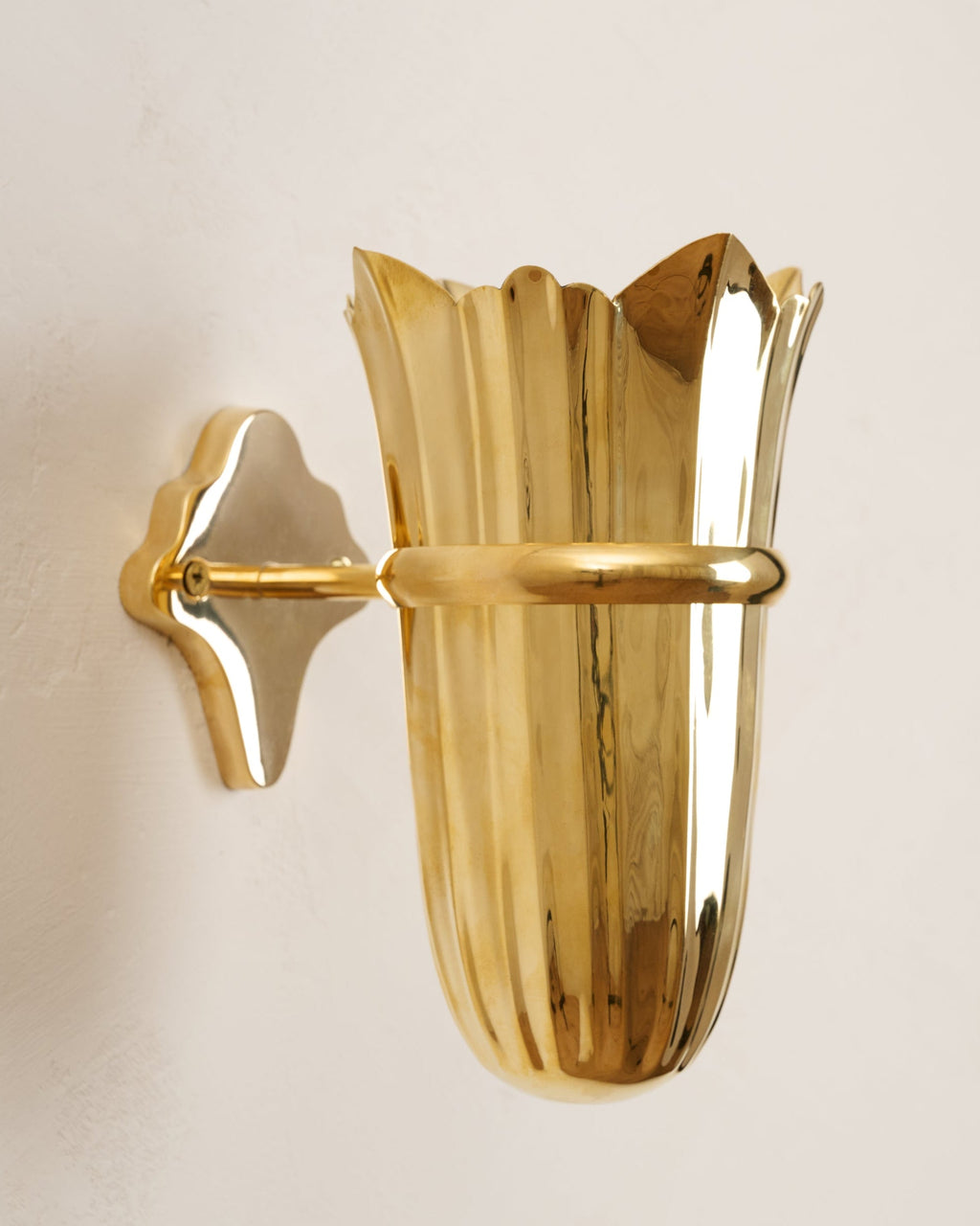 Theresa Wall Mounted Solid Brass Vase