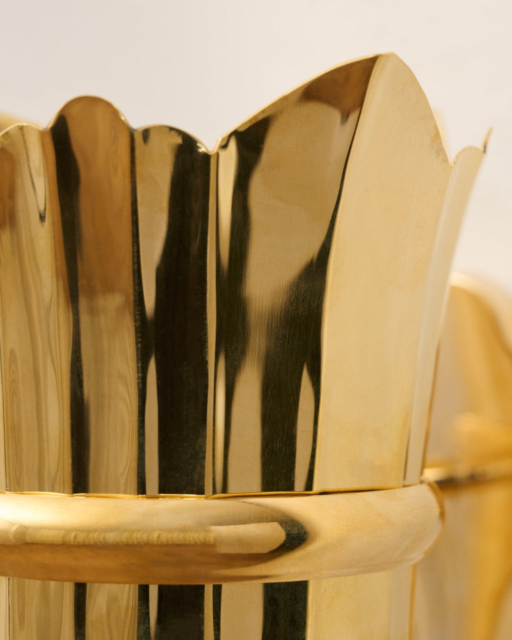Theresa Wall Mounted Solid Brass Vase