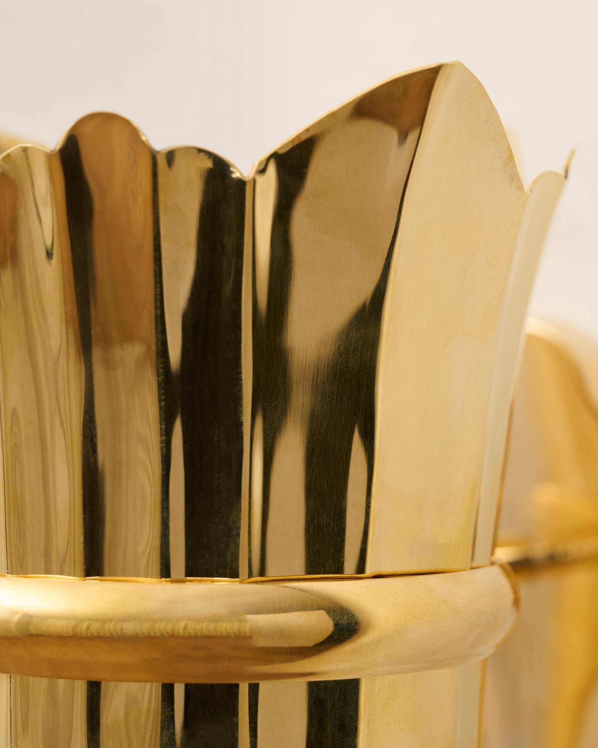 Theresa Wall Mounted Solid Brass Vase