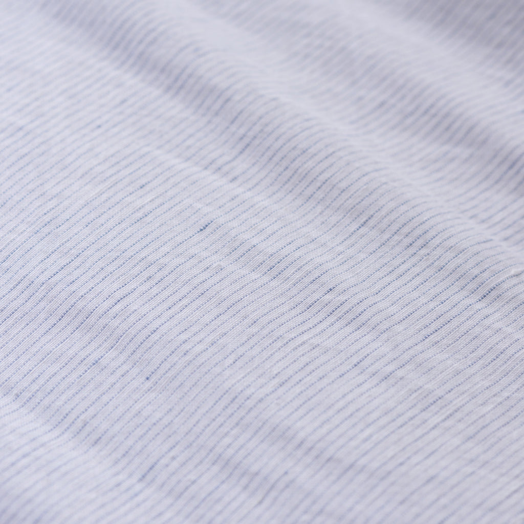 White Stripe Linen Cotton Duvet Cover